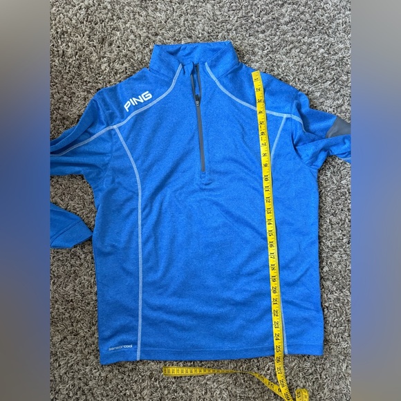 Ping Blue and Gray performance 1/4 Zip sensorcool pullover men’s size Medium - Picture 9 of 9